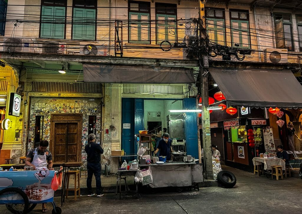 Food vendor on Soi Nana in Chinatown Bangkok
