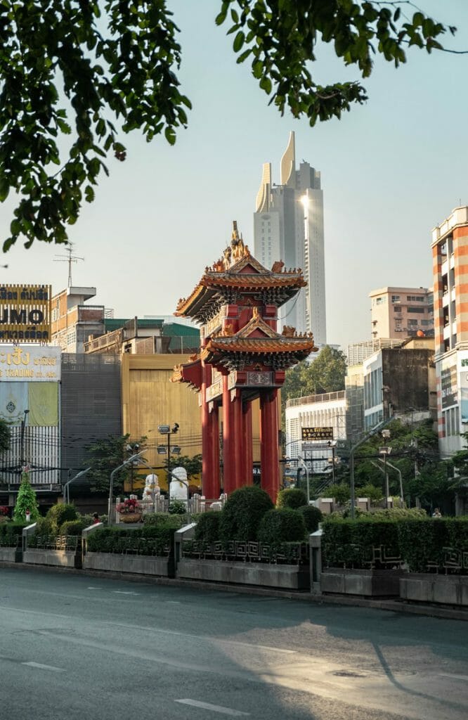 Monument in Chinatown Bangkok
