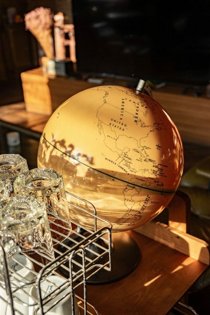 Brown globe