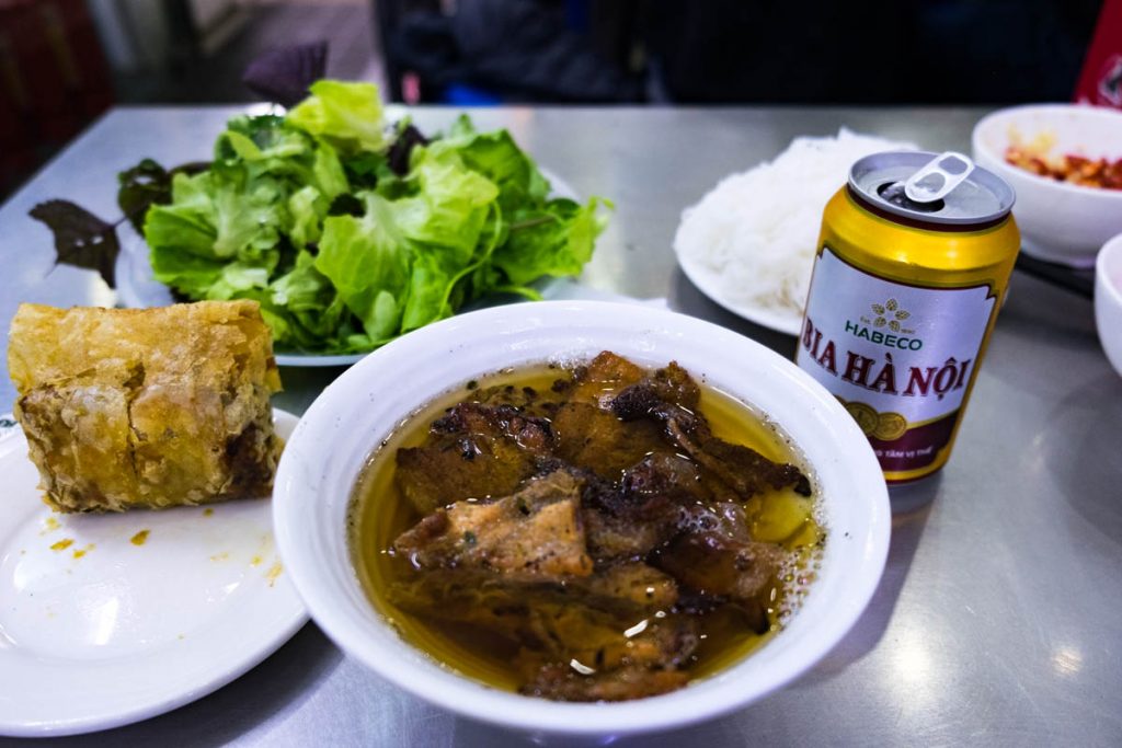 bowl of bun cha obama in Hanoi