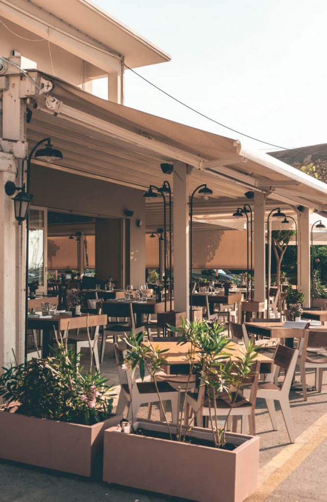 Seating area at Salis restaurant