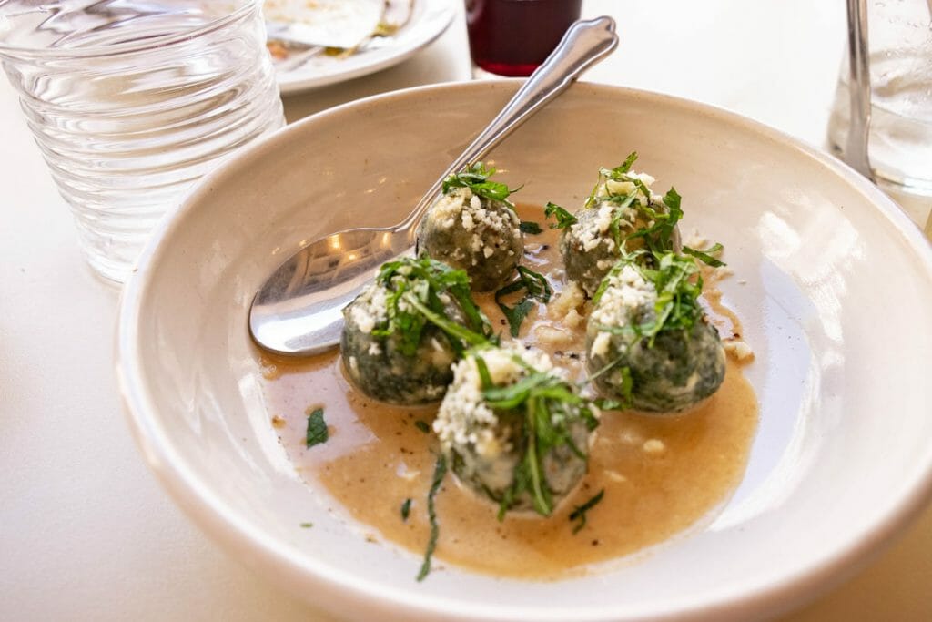 dumplings at Ouzeri, Cape Town